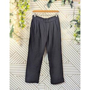 ANTHRO Stateside Women 's Sweatpants Pants Black Crossover Waist Fleece Size S